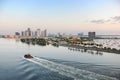 Aerial View of Port of Miami Royalty Free Stock Photo