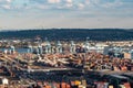 Aerial view of the Port of Newark Elizabeth in New Jersey