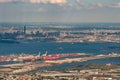 Aerial view of the Port of Newark Elizabeth in New Jersey