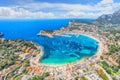 Aerial view of  Porte de Soller Royalty Free Stock Photo