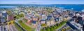 Portland city aerial view, Maine, USA Royalty Free Stock Photo