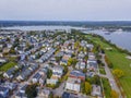 Portland city aerial view, Maine, USA Royalty Free Stock Photo