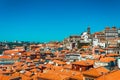 Aerial view of Porto in a beautiful summer day