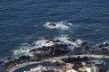 Aerial view of Porto Moniz Natural Swimming Pools