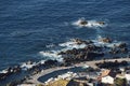 Aerial view of Porto Moniz Natural Swimming Pools