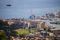 Aerial view Porto Montenegro of the Tivat