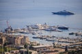 Aerial view Porto Montenegro of the Tivat