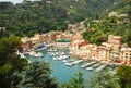 Aerial view of Portofino