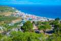 Aerial view of Portuguese coastal town Sesimbra Royalty Free Stock Photo