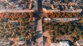 Aerial view of the Potemkin Stairs in Odessa, Ukraine