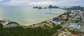 Aerial view of prachuap khiri khan province southern of thailand