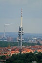 The aerial view of Prague City Royalty Free Stock Photo