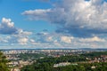 Aerial view of Prague city from stadion Strahov, Prague, Czech Republic Royalty Free Stock Photo