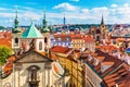 Aerial view of Prague, Czech Republic