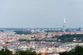 Aerial view of Prague Royalty Free Stock Photo