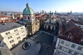 Aerial view of Prague