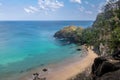 Aerial view of Praia do Sancho Beach - Fernando de Noronha, Pernambuco, Brazil Royalty Free Stock Photo