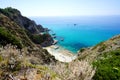 Aerial view of Praia I Focu beach on Calabria Coast, Capo Vaticano, Italy Royalty Free Stock Photo