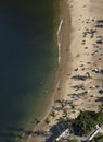 Aerial View of Praia Vermelha, Rio de Janeiro Royalty Free Stock Photo