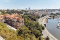 Aerial view of Praque`s old town and river Vltava Royalty Free Stock Photo