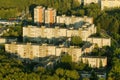 Aerial view of prefab houses in Lazdynai, Vilnius, Lithuania
