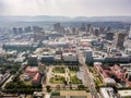 Aerial view of Pretoria downtown, capital city of South Africa