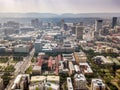 Aerial view of Pretoria downtown, capital city of South Africa