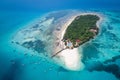 Aerial view of Prison island, Zanzibar