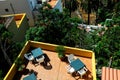 Aerial View of a Private Terrace