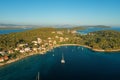 Aerial view of Prvic Island, the Adriatic Sea Royalty Free Stock Photo