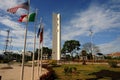 view of Pucallpa square and monument peru