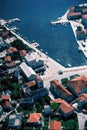 Aerial view at Pucisca at Brac island Royalty Free Stock Photo