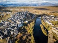 Aerial view of Puebla de Sanabria in Spain Royalty Free Stock Photo