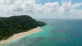 Puka Shell Beach in Boracay Island. Philippines.