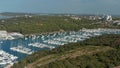 Pula Croatia Aerial View, Docks with sailing ships