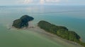 Aerial view Pulau Aman, Pulau Gedong,