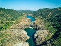 Aerial View of the Pulo do Lobo Waterfall