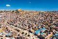 Aerial view of Puno in Peru