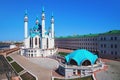 Aerial view of Qol Sharif Mosque inside Kazan Kremlin, Russia Royalty Free Stock Photo