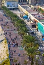 Aerial view of the promenade in Nice, South of France Royalty Free Stock Photo