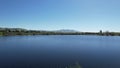 Aerial view of Quarry lakes Fremont California