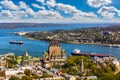 Aerial view of Quebec city Royalty Free Stock Photo