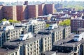 Aerial view queens new york panorama