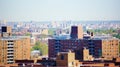 Aerial view queens new york panorama