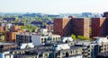 Aerial view queens new york panorama