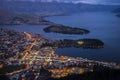 Blue Hour Sunset in Queenstown, New Zealand. Royalty Free Stock Photo