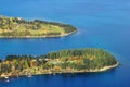 Aerial view of Queenstown, New Zealand Royalty Free Stock Photo