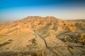 Aerial View of R Valley of the Kings on the West Bank of the Nil Royalty Free Stock Photo