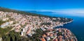 Aerial view of Rabac, Croatia Royalty Free Stock Photo