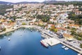 An aerial view of touristic place Rabac, Istria, Croatia Royalty Free Stock Photo